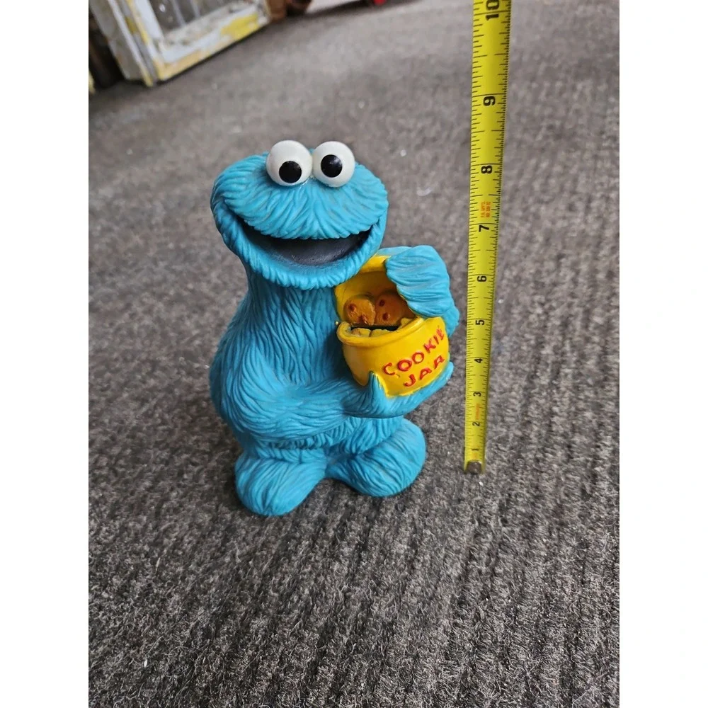 Vintage Illco Sesame Street Cookie Monster Coin Bank Complete w/Stopper 9